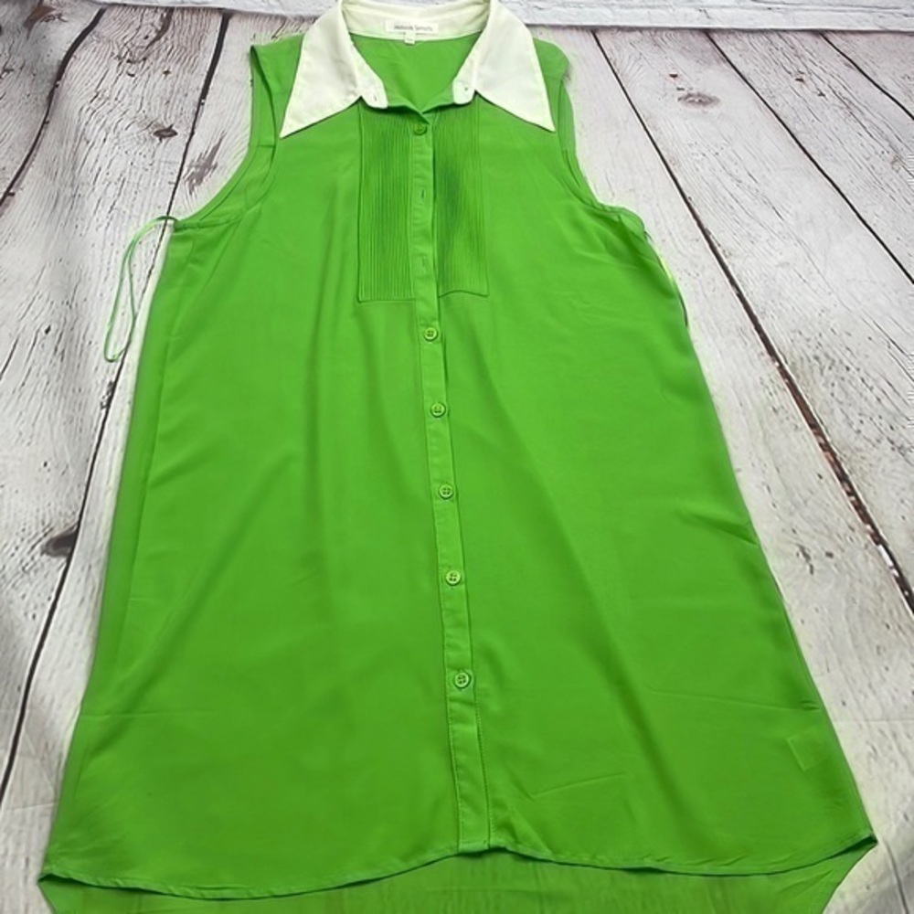 UEC Jealous Tomato sleeveless green dress white color small